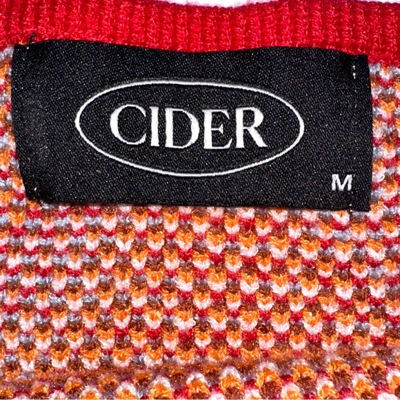 Cider Knit Geometric Halter Neckline Dress - Picture 7 of 7